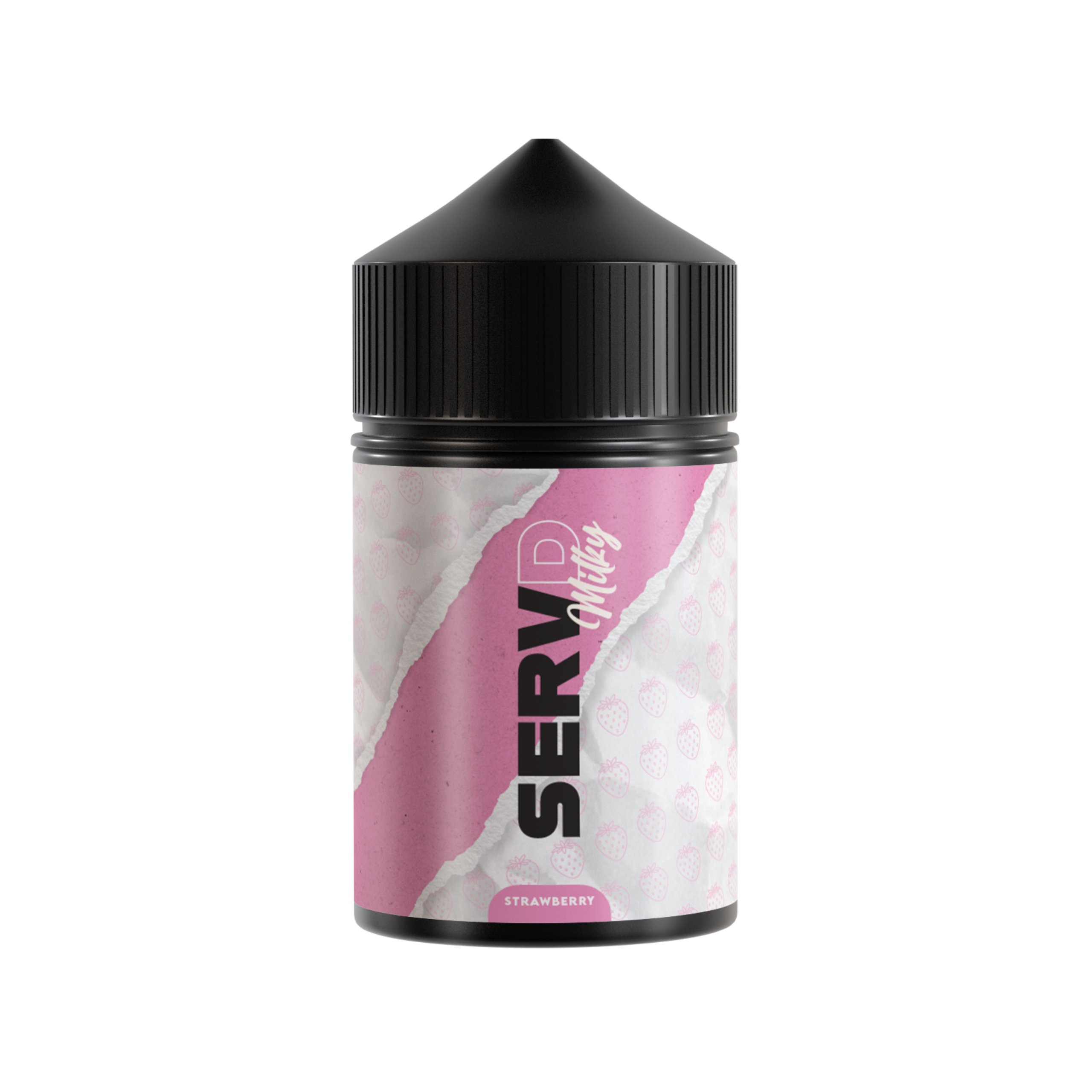 8 STRAWBERRY MILKY FLAVOUR SHOT 60ML - Image 1